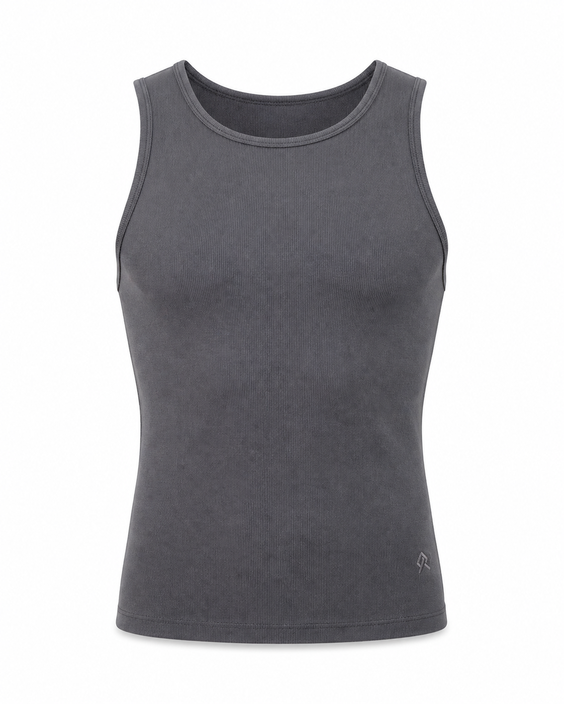 Grey Foundation Tank, ghost flat, front view