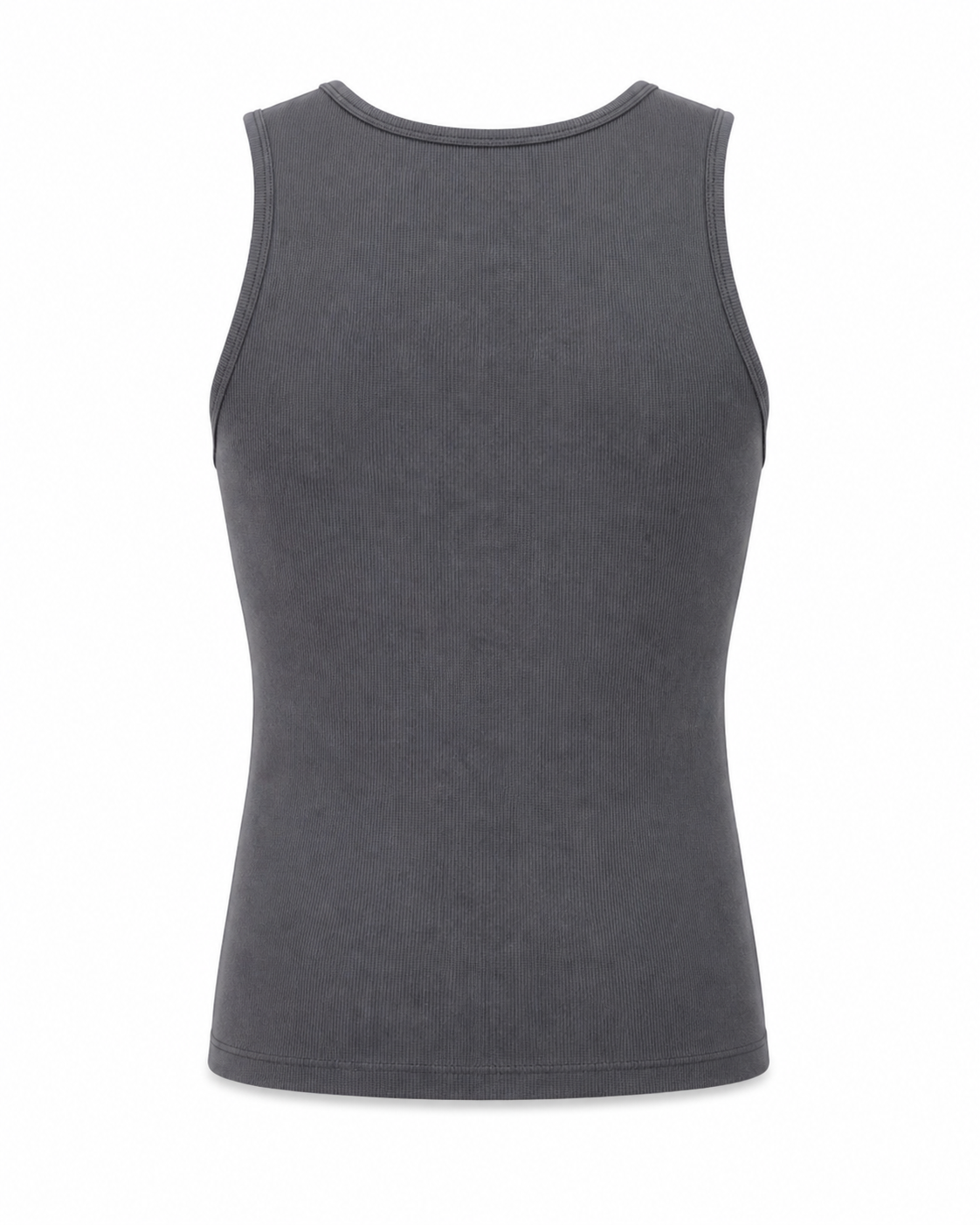 Grey Foundation Tank, ghost flat, rear view