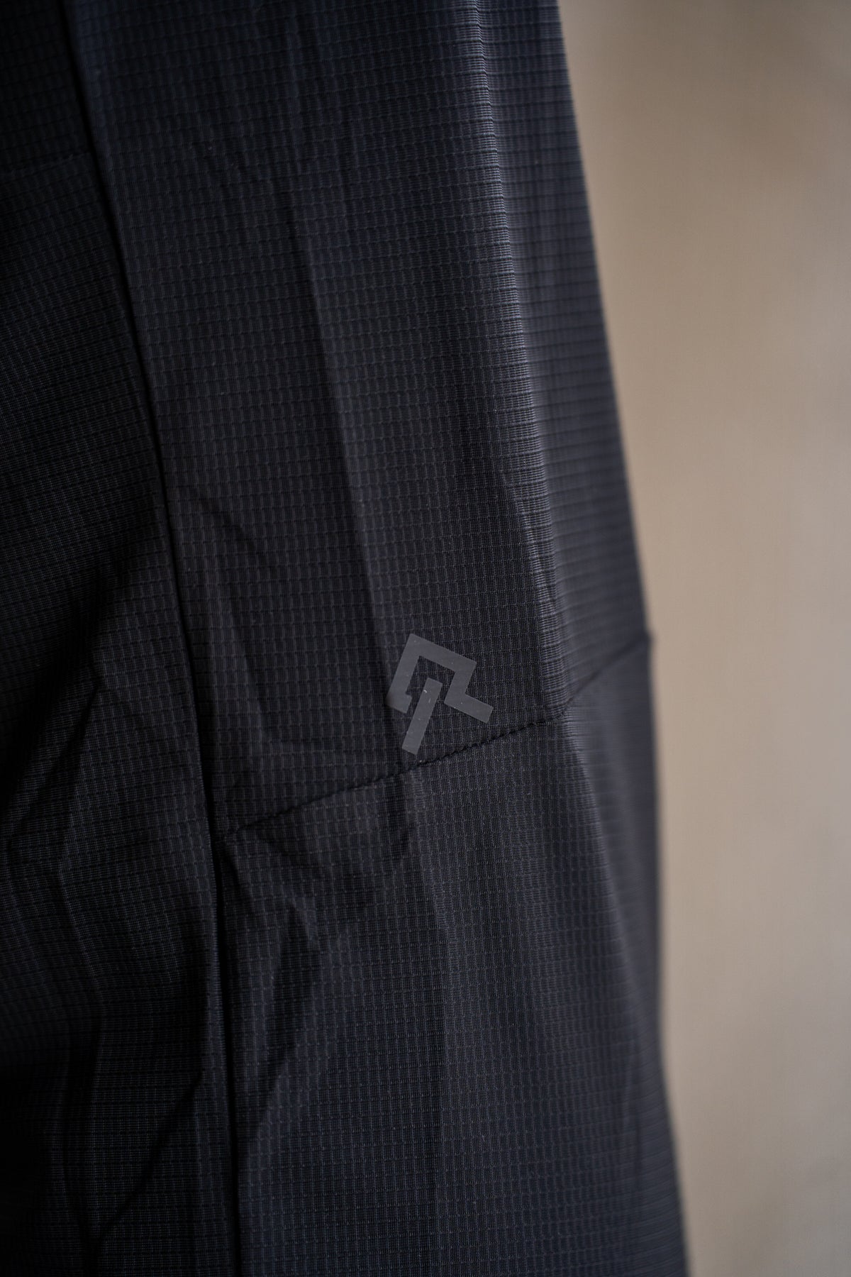 Black Kinetic Cuffed Joggers, on model, detail view