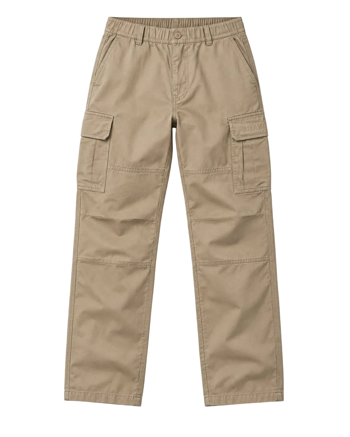 Khaki Standard-Issue Cargo Pants, ghost flat lay, front view
